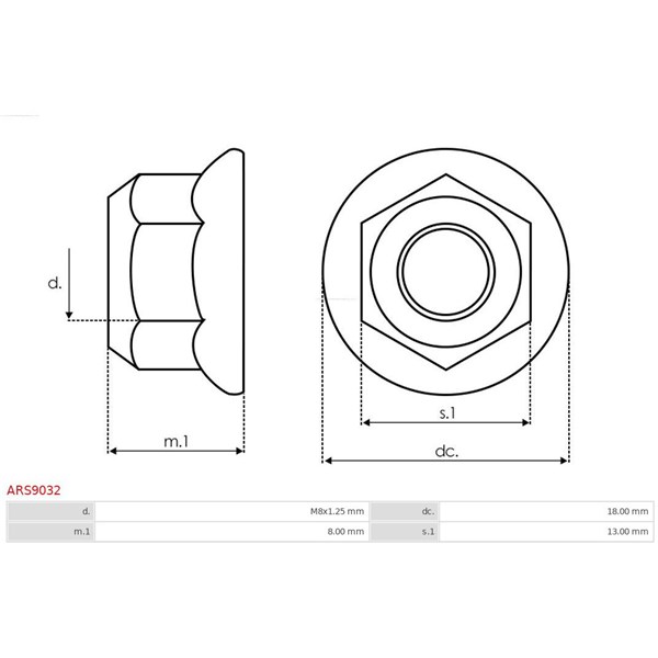 Reparationssats, generator As-pl ARS9032 AS-PL
