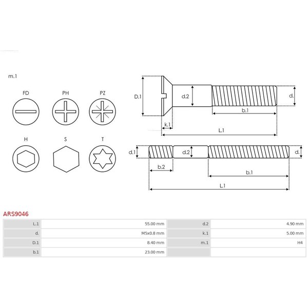Reparationssats, generator As-pl ARS9046 AS-PL