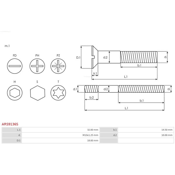 Reparationssats, generator As-pl ARS9136S AS-PL Reparationssats, generator As-pl ARS9136S AS-PL