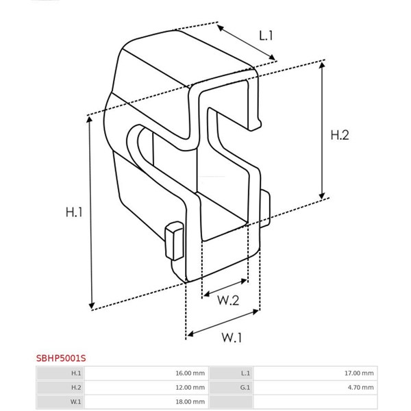 Reparationssats, Startmotor As-pl SBHP5001S AS-PL Reparationssats, Startmotor As-pl SBHP5001S AS-PL