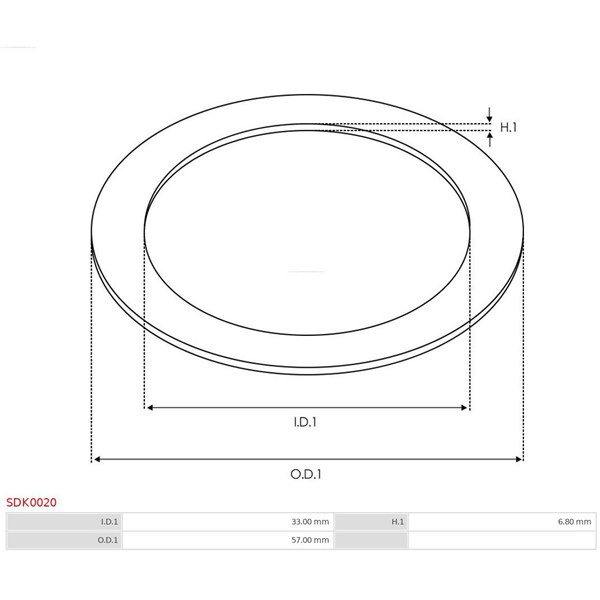 Reparationssats, Startmotor As-pl SDK0020 AS-PL