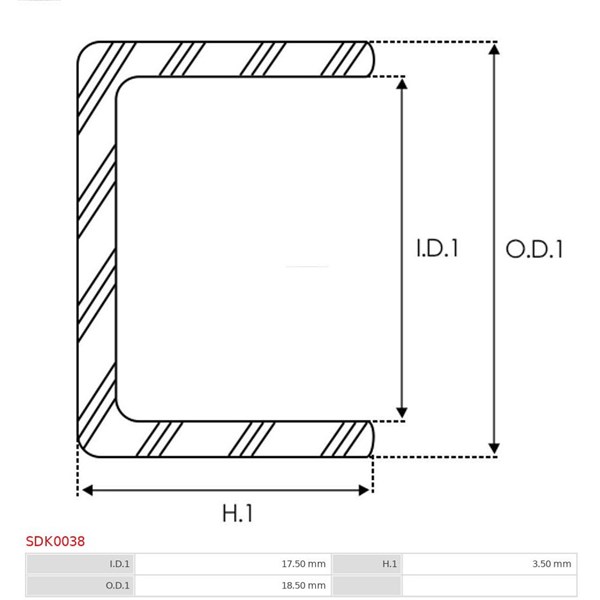 Reparationssats, Startmotor As-pl SDK0038 AS-PL