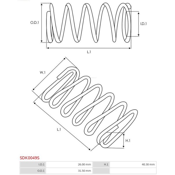 Reparationssats, Startmotor As-pl SDK0049S AS-PL Reparationssats, Startmotor As-pl SDK0049S AS-PL