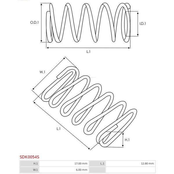 Reparationssats, Startmotor As-pl SDK0054S AS-PL