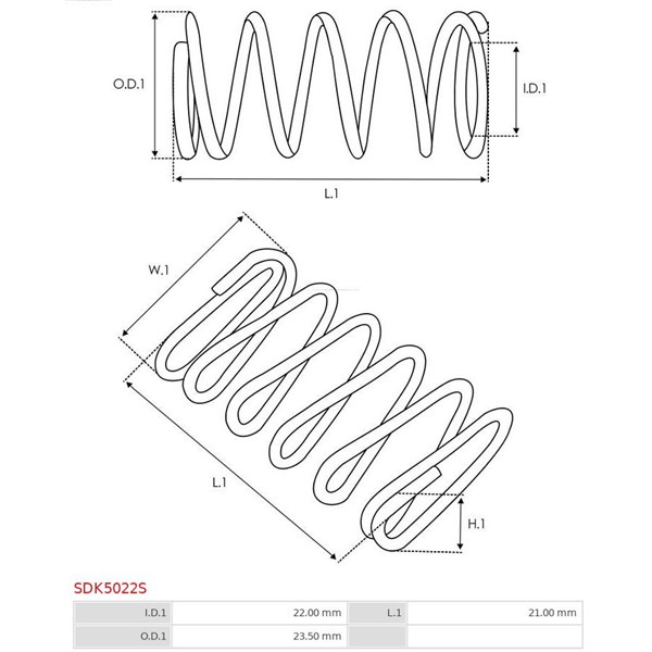 Reparationssats, Startmotor As-pl SDK5022S AS-PL Reparationssats, Startmotor As-pl SDK5022S AS-PL