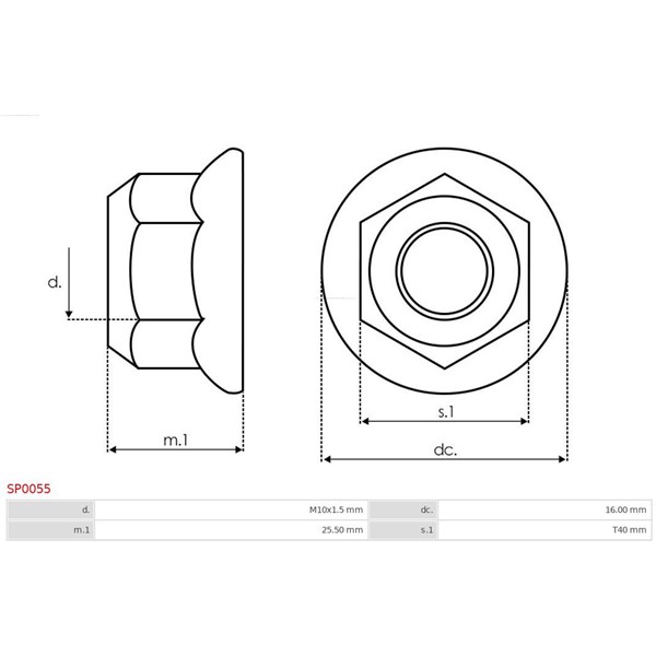 Reparationssats, generator As-pl SP0055 AS-PL