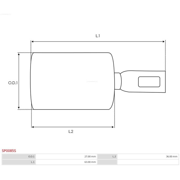 Reparationssats, Startmotor As-pl SP0085S AS-PL Reparationssats, Startmotor As-pl SP0085S AS-PL
