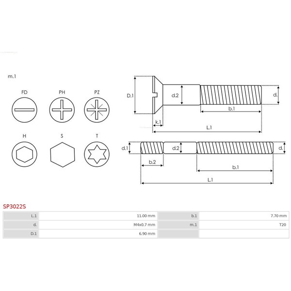 Reparationssats, generator As-pl SP3022S AS-PL Reparationssats, generator As-pl SP3022S AS-PL