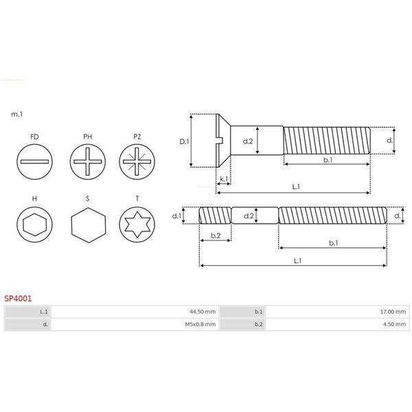 Reparationssats, generator As-pl SP4001 AS-PL