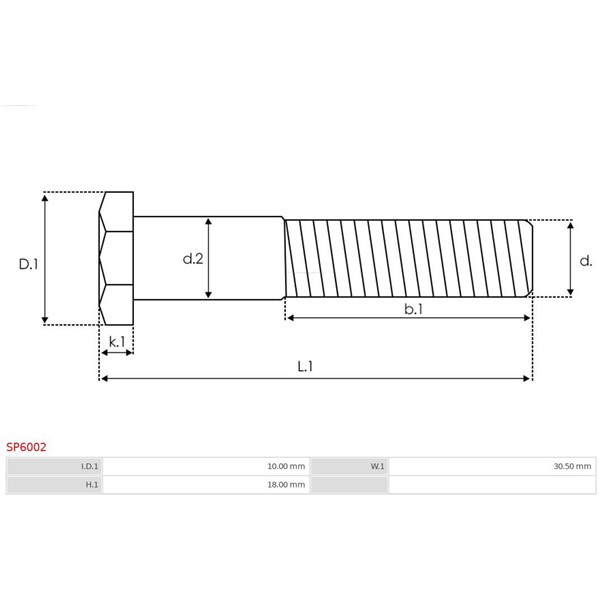 Reparationssats, Startmotor As-pl SP6002 AS-PL
