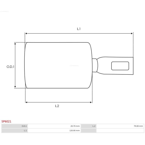 Reparationssats, Startmotor As-pl SP6021 AS-PL