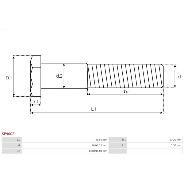 Reparationssats, Startmotor As-pl SP9002 AS-PL