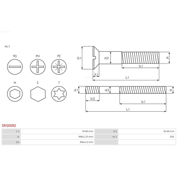 Reparationssats, generator As-pl SRS0092 AS-PL Reparationssats, generator As-pl SRS0092 AS-PL