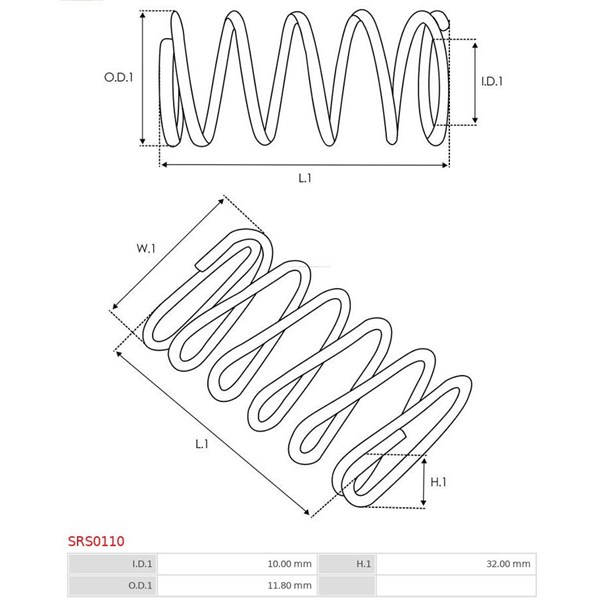 Reparationssats, Startmotor As-pl SRS0110 AS-PL