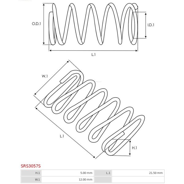 Reparationssats, Startmotor As-pl SRS3057S AS-PL