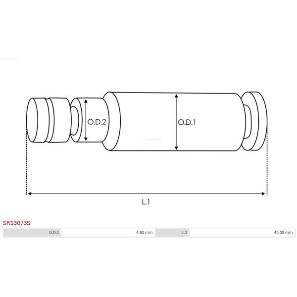 Reparationssats, Startmotor As-pl SRS3073S AS-PL