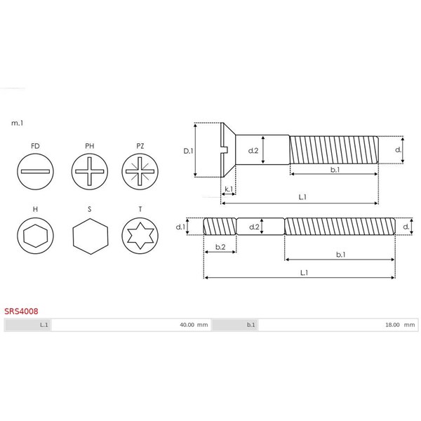 Reparationssats, generator As-pl SRS4008 AS-PL Reparationssats, generator As-pl SRS4008 AS-PL