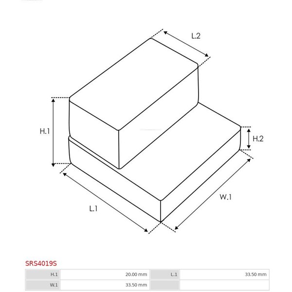 Reparationssats, Startmotor As-pl SRS4019S AS-PL