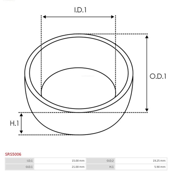 Reparationssats, Startmotor As-pl SRS5006 AS-PL
