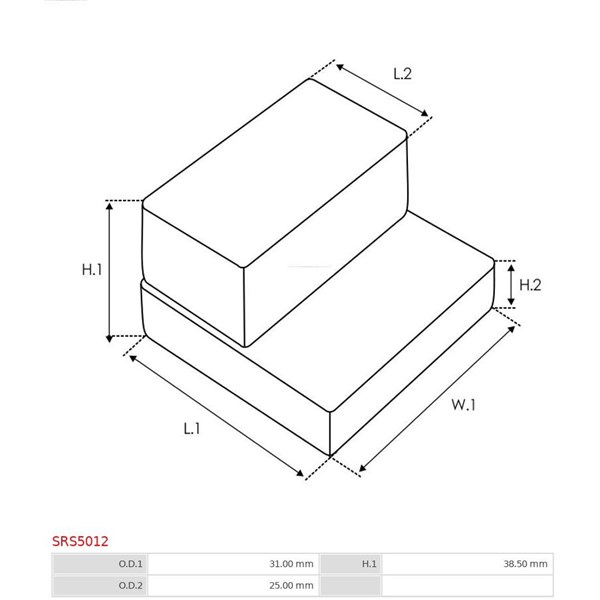 Reparationssats, Startmotor As-pl SRS5012 AS-PL Reparationssats, Startmotor As-pl SRS5012 AS-PL