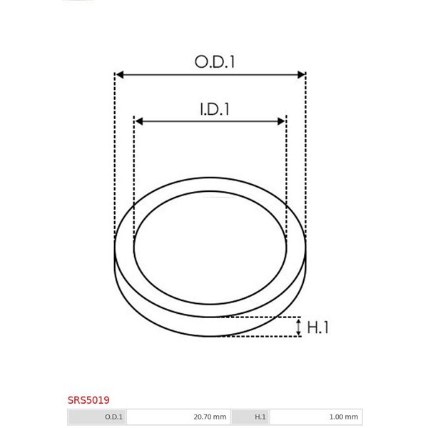 Reparationssats, generator As-pl SRS5019 AS-PL
