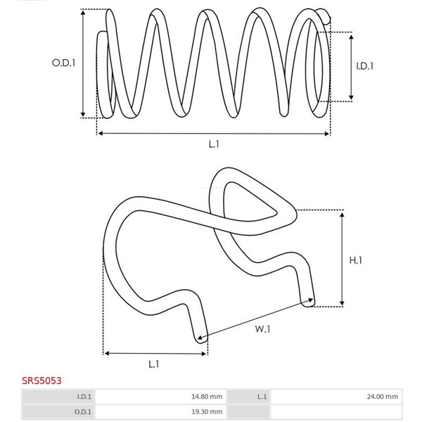Reparationssats, Startmotor As-pl SRS5053 AS-PL