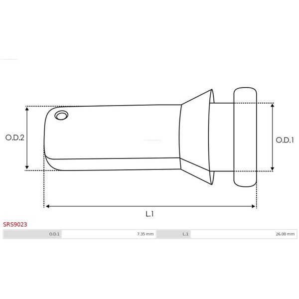 Reparationssats, Startmotor As-pl SRS9023 AS-PL