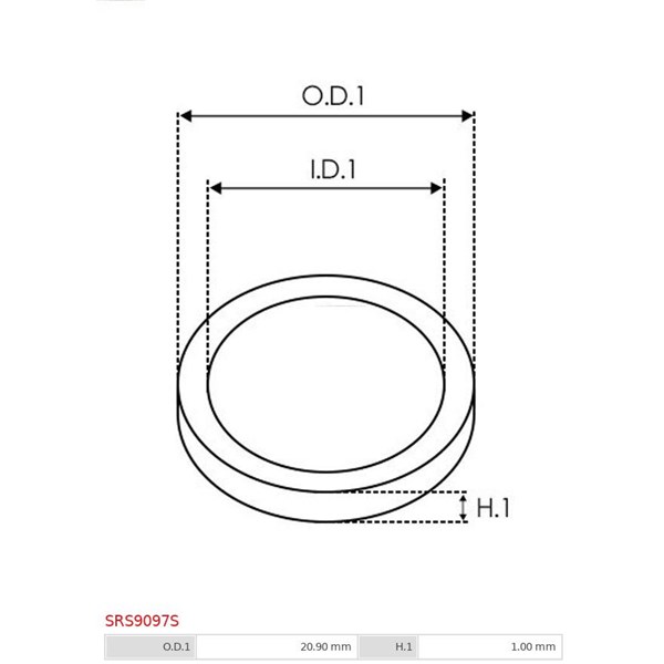 Reparationssats, generator As-pl SRS9097S AS-PL