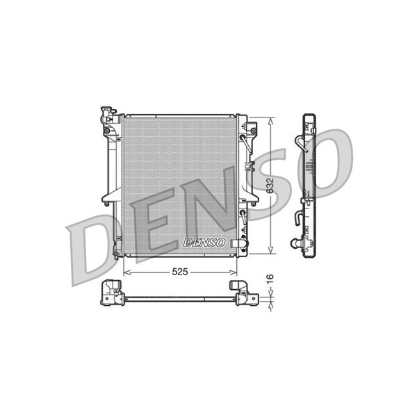 Kylare, motorkylning Denso DRM45018 DENSO
