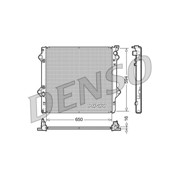 Kylare, motorkylning Denso DRM50036 DENSO