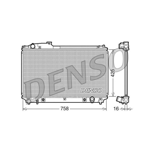 Kylare, motorkylning Denso DRM51003 DENSO