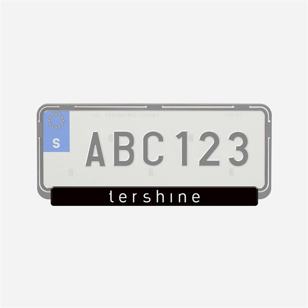 Regskyltslist, Universal Tershine