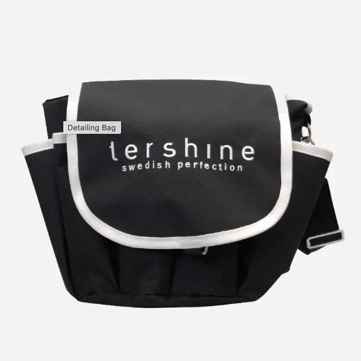 Bilvårdsväska- Svart Vit - Lock, Universal Tershine TS9974 Tershine