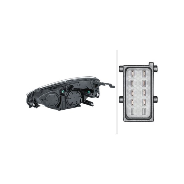 Strålkastare 12V, Höger Hella 1EH 354 811-021 HELLA Strålkastare 12V, Höger Hella 1EH 354 811-021 HELLA