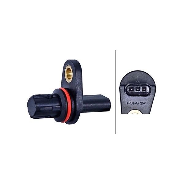 kamaxelgivare Sensor,, Avgas-/utsläppssidan Hella 6PU 009 168-451 HELLA