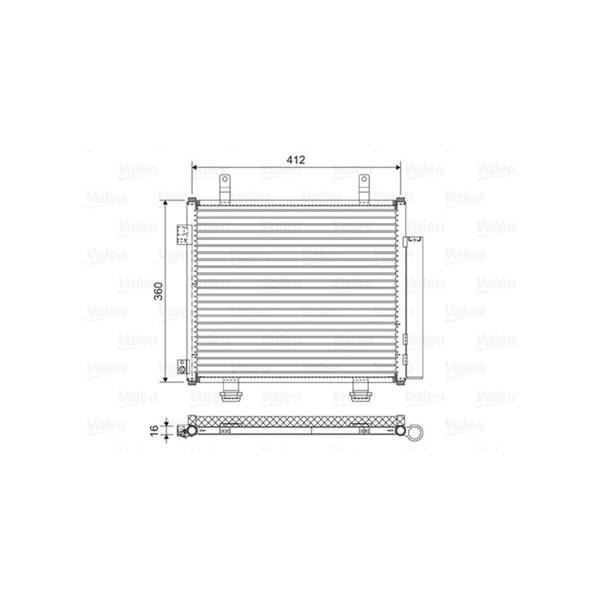 Kondensor, klimatanläggning Valeo 822573 VALEO