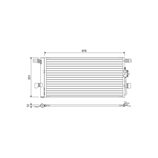 Kondensor, klimatanläggning Valeo 822648 VALEO
