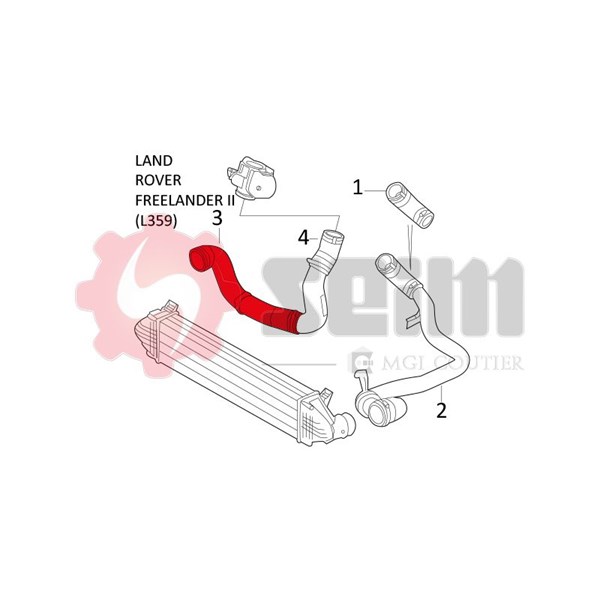 Laddluftslang Seim 981346 SEIM Laddluftslang Seim 981346 SEIM