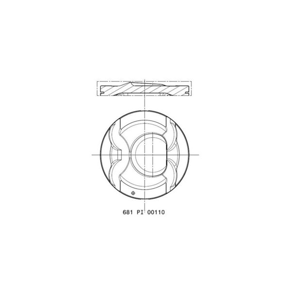 Kolv Mahle 681 PI 00110 000 MAHLE