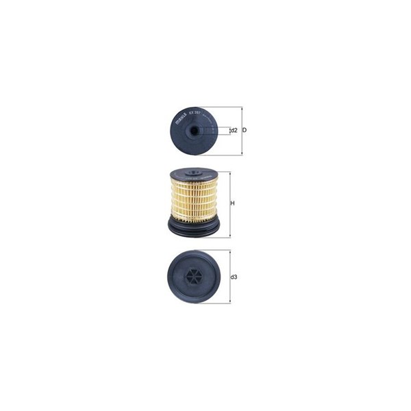 Bränslefilter Mahle KX 397 MAHLE