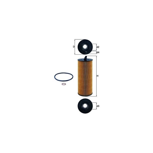 Oljefilter Mahle OX 361/4D MAHLE