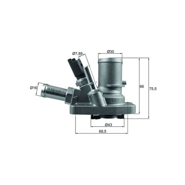 Termostat, kylvätska Mahle TI 258 80 MAHLE