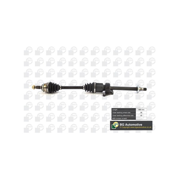 Drivaxel Mini Mini (r50, R53), framaxel höger Bga DS0909RA BGA