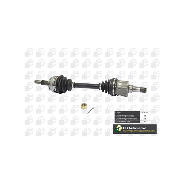 Drivaxel, framaxel vänster Bga DS1300L BGA