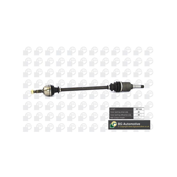 Drivaxel, framaxel höger Bga DS1400R BGA