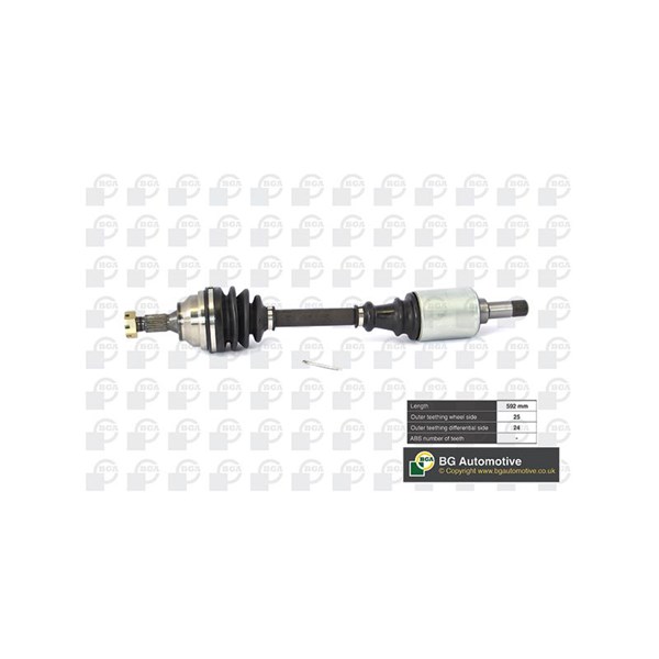 Drivaxel, framaxel vänster Bga DS1410L BGA