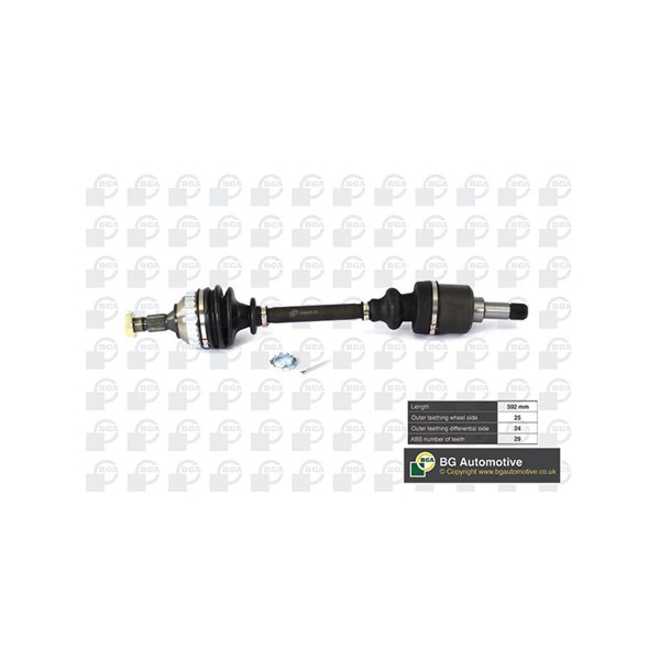 Drivaxel, framaxel vänster Bga DS1414LA BGA