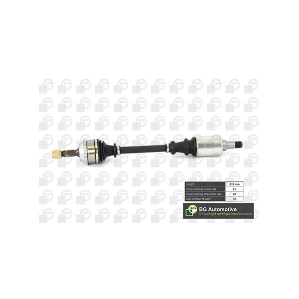 Drivaxel, framaxel vänster Bga DS1416LA BGA