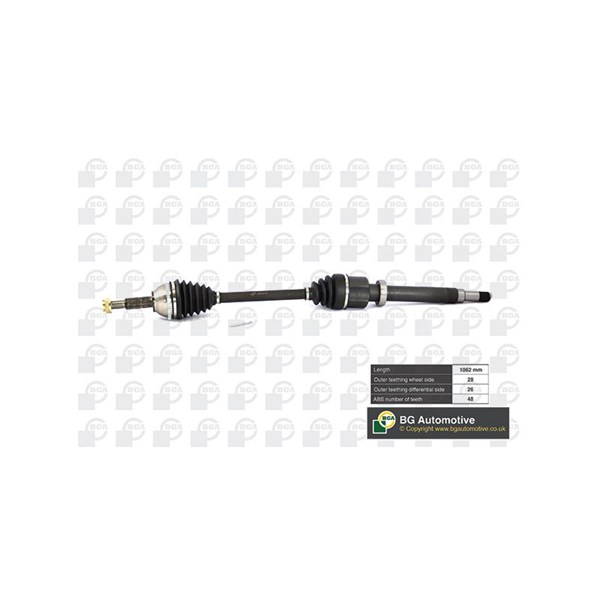 Drivaxel, framaxel höger Bga DS2320RA BGA