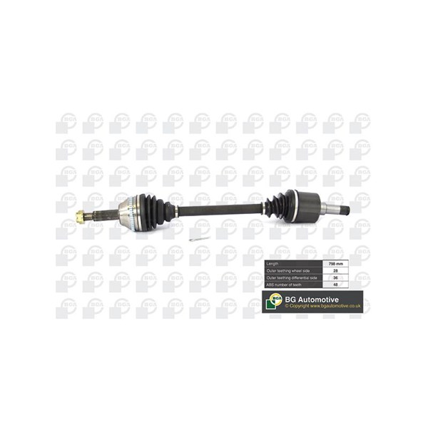 Drivaxel, framaxel vänster Bga DS2351LA BGA